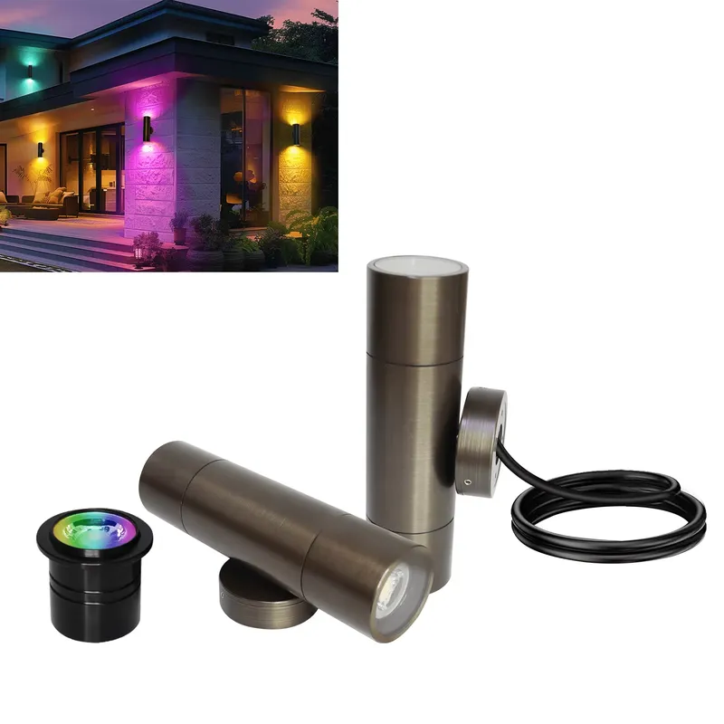 Smart Garden - Durable Brass Outdoor LED Wall Light