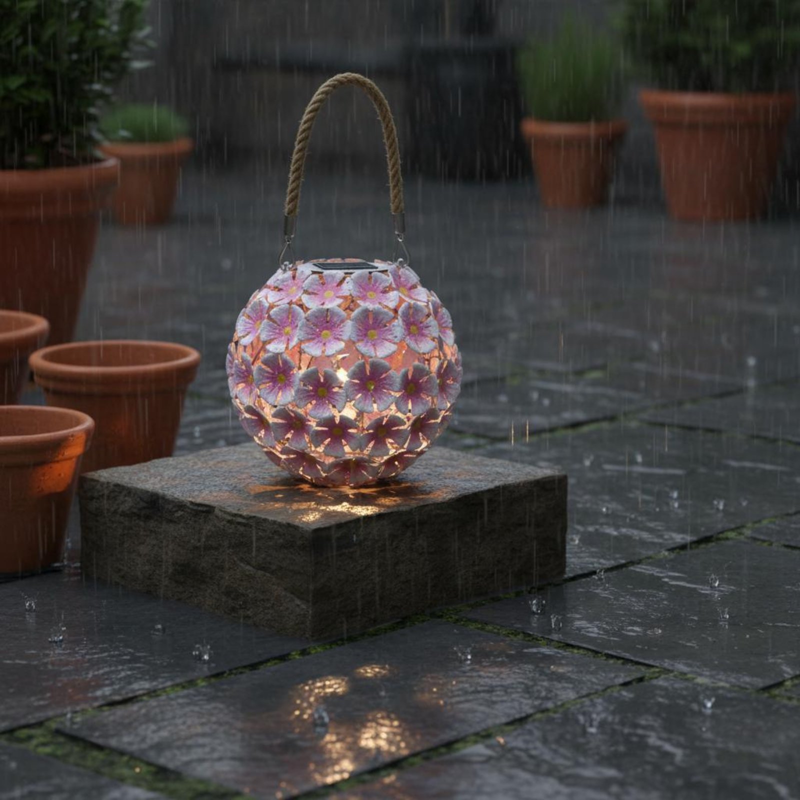 Smart Garden Lanterns - Hanging Flower Lantern Warm White Solar
