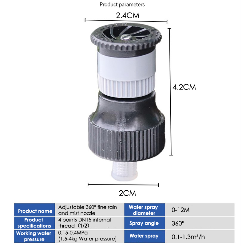 Smart Garden Technology - Automatic Adjustable 360° Garden Sprinkler Nozzle