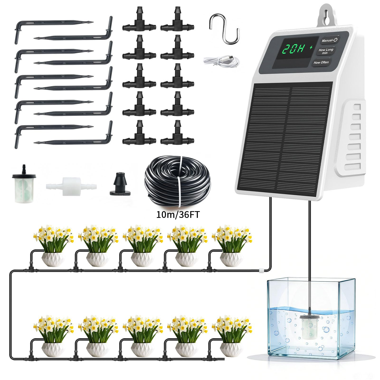 Upgraded Solar Drip Irrigation - огляд і ціна Smart Garden Technology