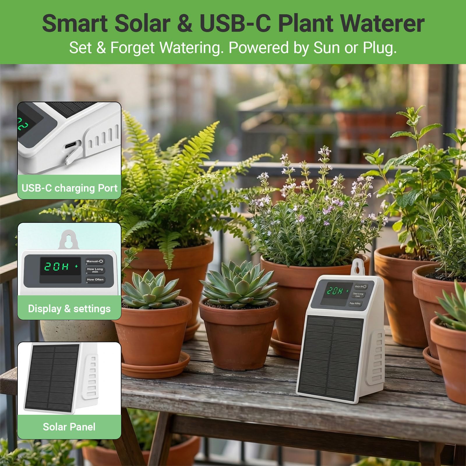 Upgraded Solar Drip Irrigation - огляд і ціна Smart Garden Technology