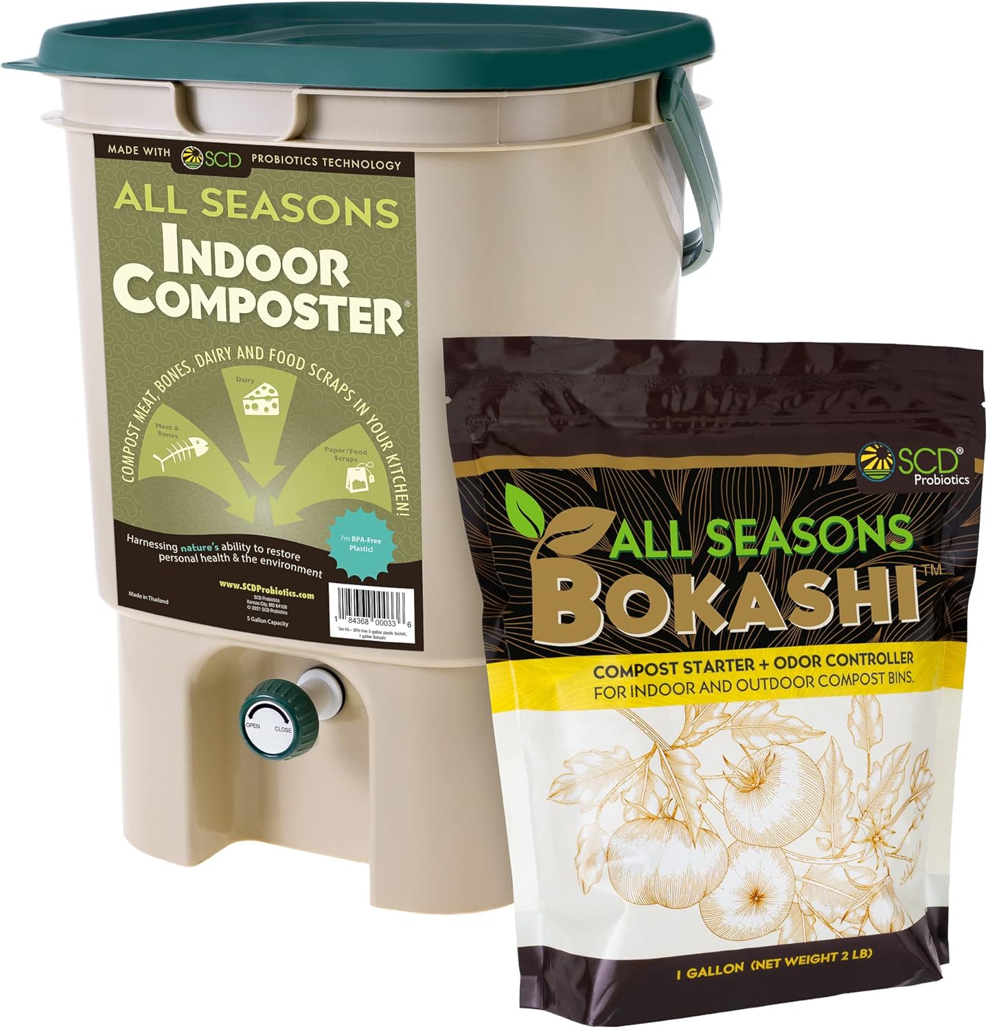 Indoor Composter for Kitchen C - огляд і ціна Composting Kit Indoor