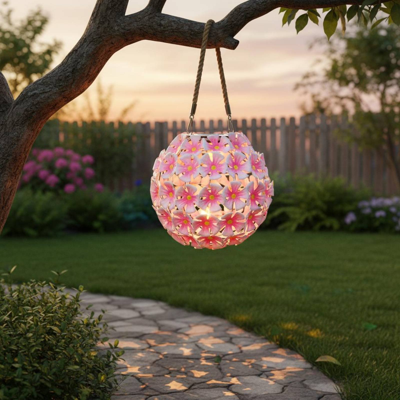 Hanging Flower Lantern Warm Wh - огляд і ціна Smart Garden Lanterns