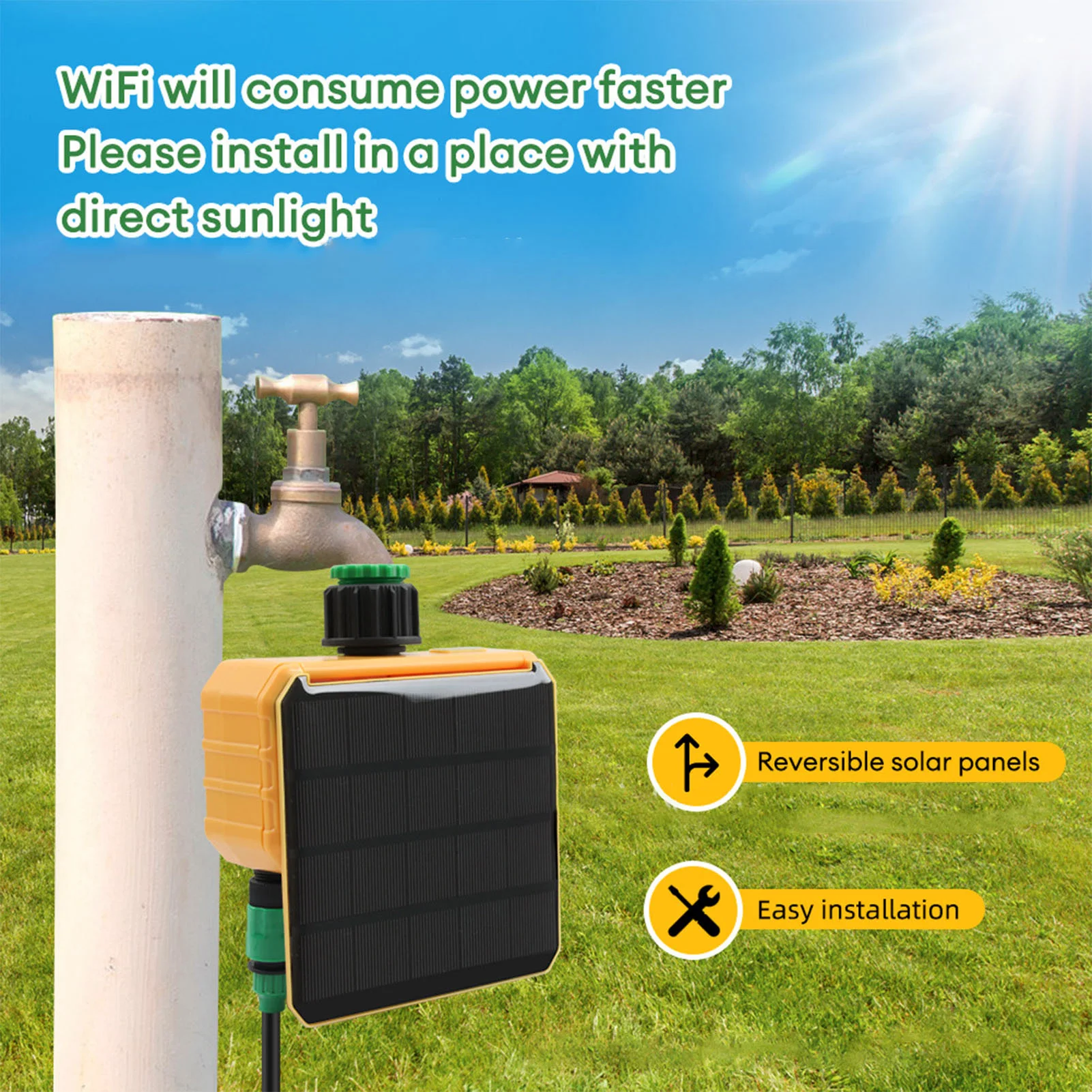 Solar WiFi Smart Irrigation Ti - огляд і ціна Wifi Irrigation Timer
